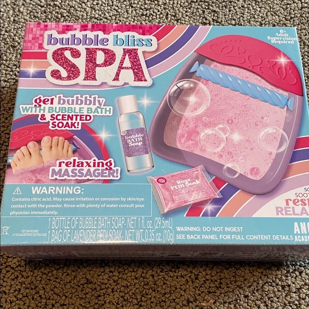 Bubble Bliss Spa Set with Pink and Blue Design